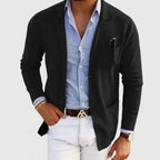 Men’s Smart Blazer with Shirt Set Casual Tailored Outfit
