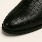Men’s Black Leather Mule Loafers Premium Slip On Old Money Style