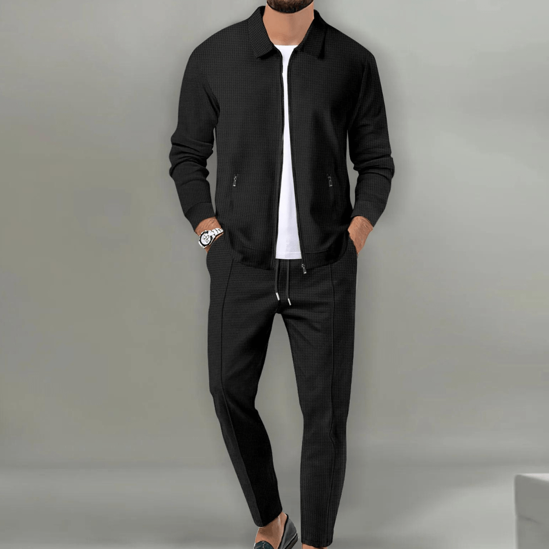 Benedict | Men’s Zip Jacket Casual Two Piece Tracksuit