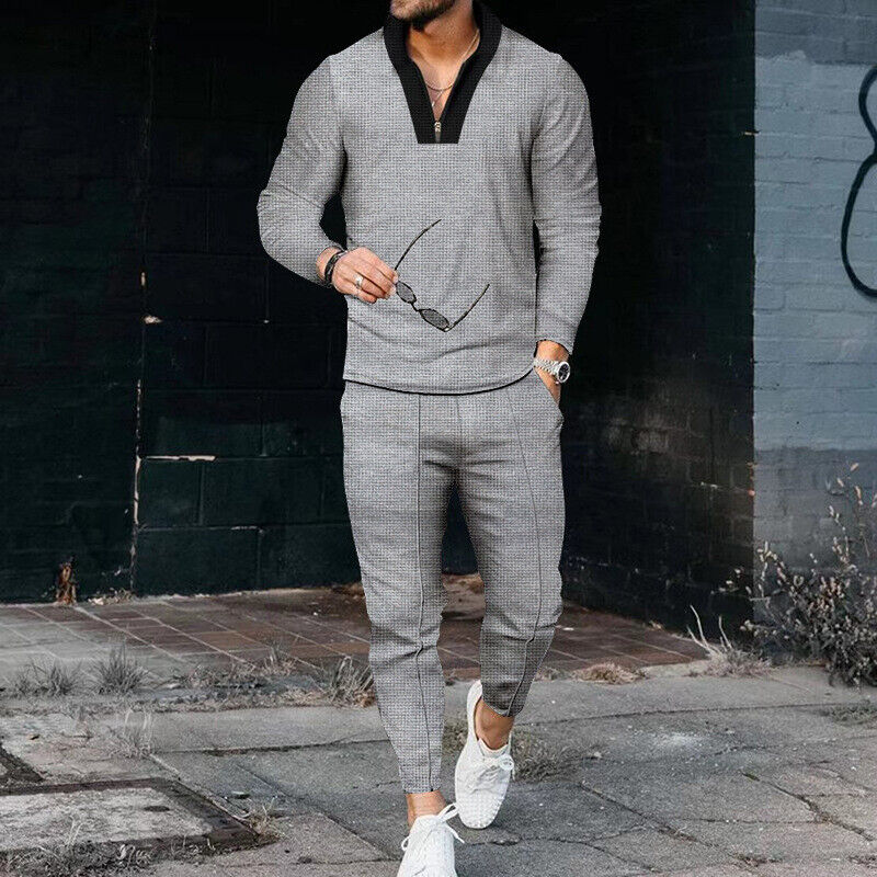 Philip | Men’s Modern Zip Two-Piece Casual Set