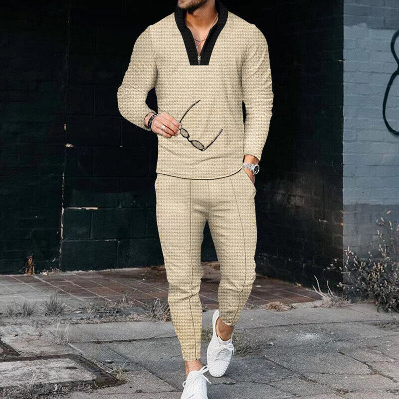 Philip | Men’s Modern Zip Two-Piece Casual Set