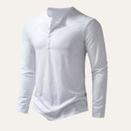 The Cromwell Long Sleeve Cotton Polo for Men